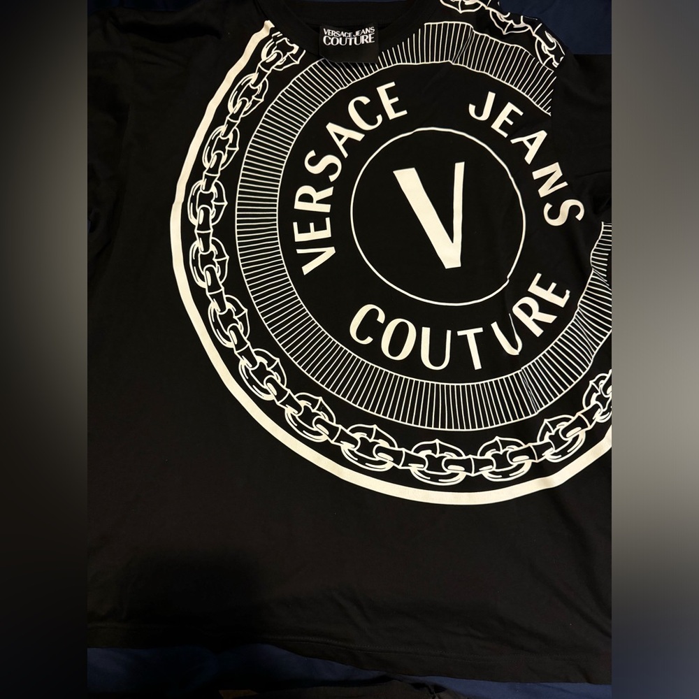 Versace jeans shirt black and white